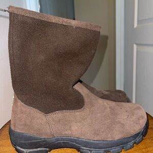 Land’s End Stylish Brown Warm Boots Women Size 7.5